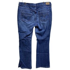 Levis 515 Bootcut Jeans Womens 14 S/C Blue Studded Back Pocket Medium Wash Denim